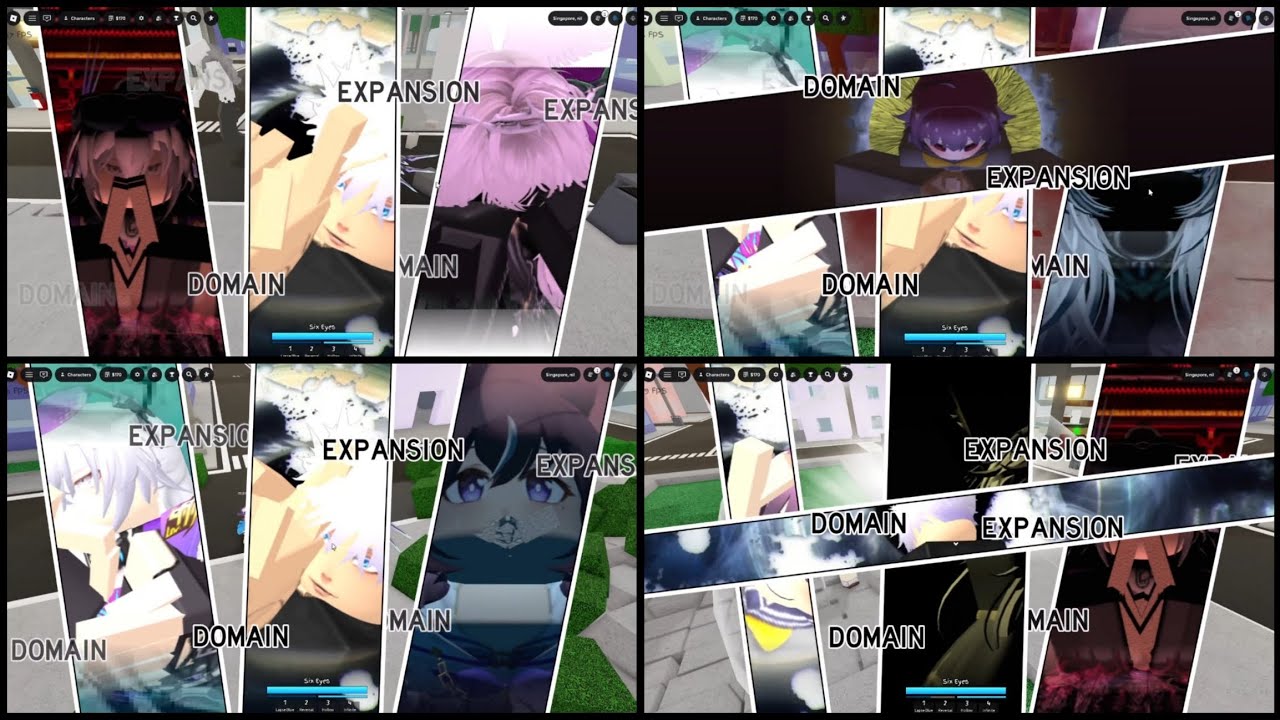 Gojo Domain vs Everyone (THREE WAY DOMAIN EXPANSION) | Roblox Jujutsu Shenanigans 