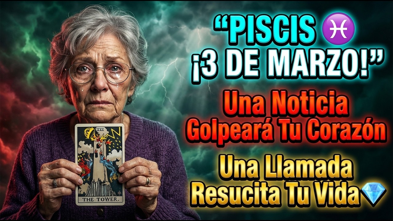 PISCIS ♓ 3 DE MARZO: La Noticia Que Sacude Tu Corazón… Y La Llamada Que Lo Cambia Todo 💎