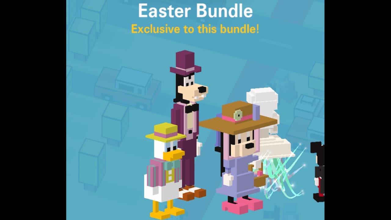 Disney Crossy Road - Easter Bundle (Easter Minnie, Donald, and Goofy)