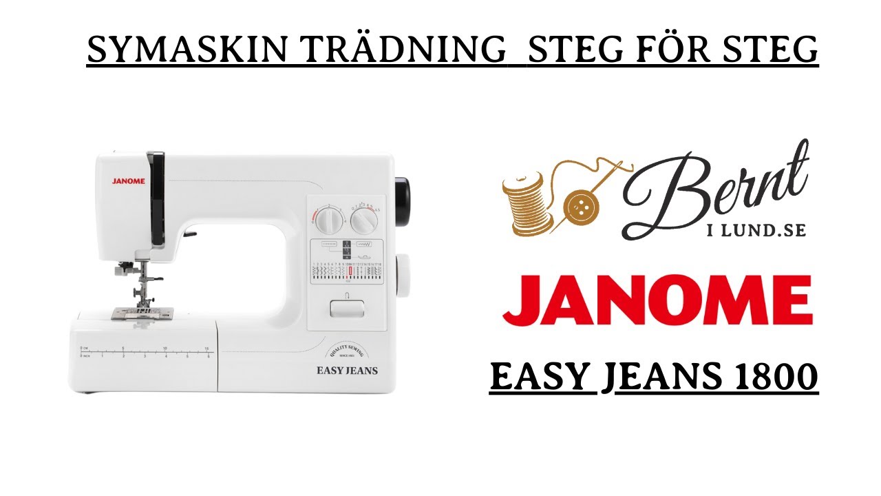 Trä Janome Easy Jeans rätt – undertråd, övertråd & vanliga fel att undvika