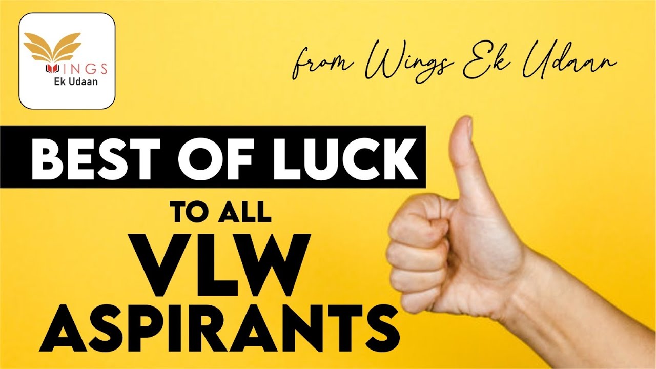 Wings ek Udaan is live. All the best to VLW aspirants!