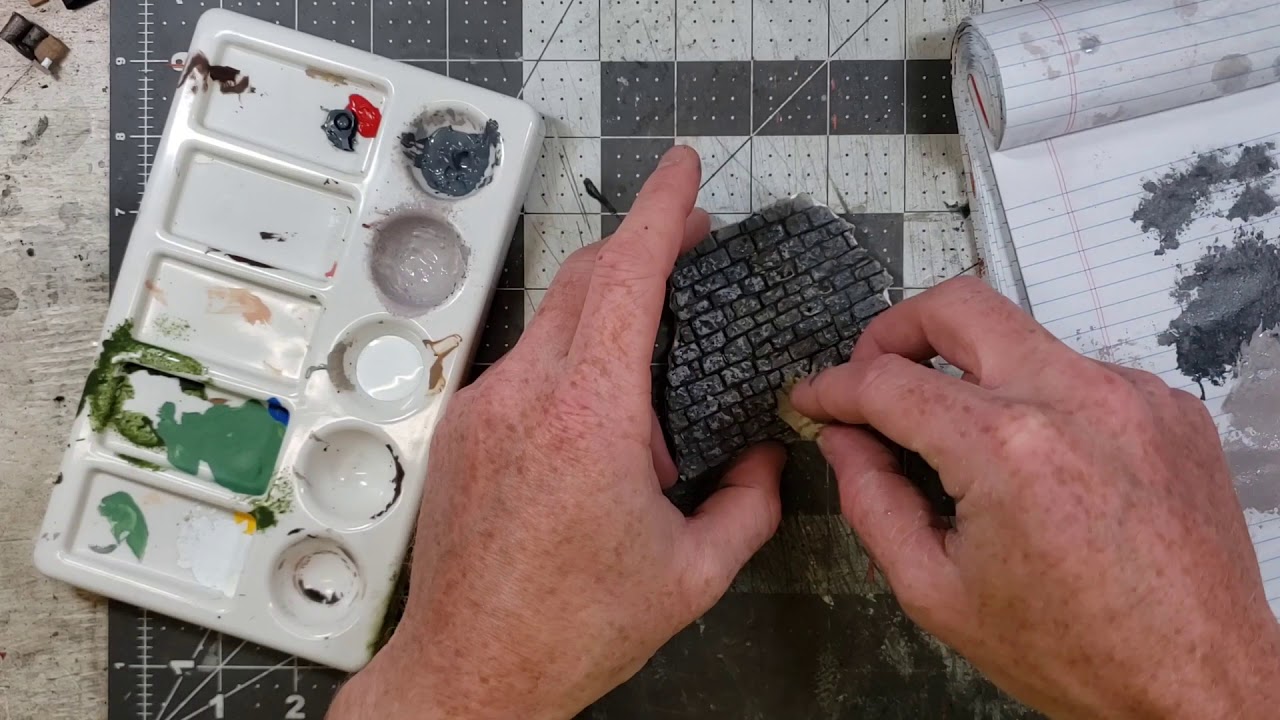 How to Paint and Weather Hydrocal block walls with character!