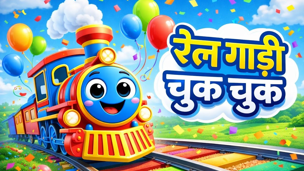 रेल गाड़ी छुक छुक 🚆 | Hindi Rhymes for Kids | Fun For Kids Hindi Rhymes,