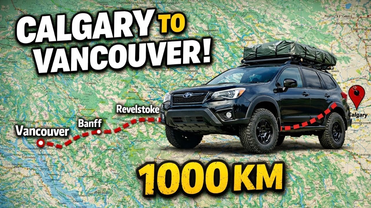 CALGARY To VANCOUVER In One Day 🚗 | Epic Road Trip Through the Canadian Rockies🇨🇦 | Haya Vlog