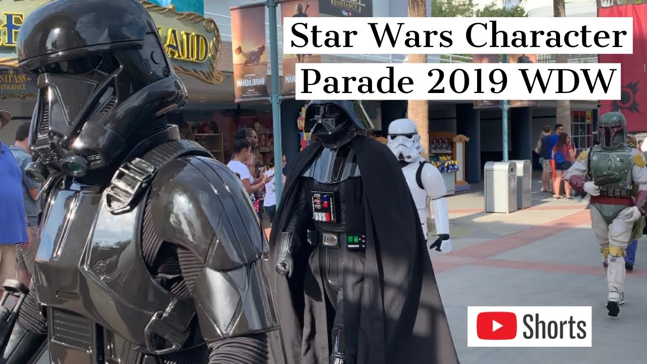 Star Wars character parade. Walt Disney World. Disney&rsquo;s Hollywood Studios. #short #shorts