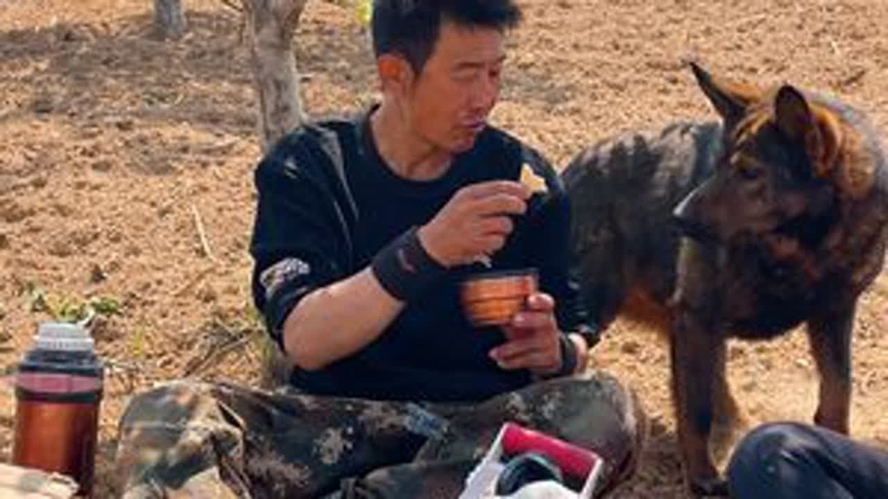 山西吕梁山区，大春家全家总动员上山耕地，忙活完中午吃了什么？