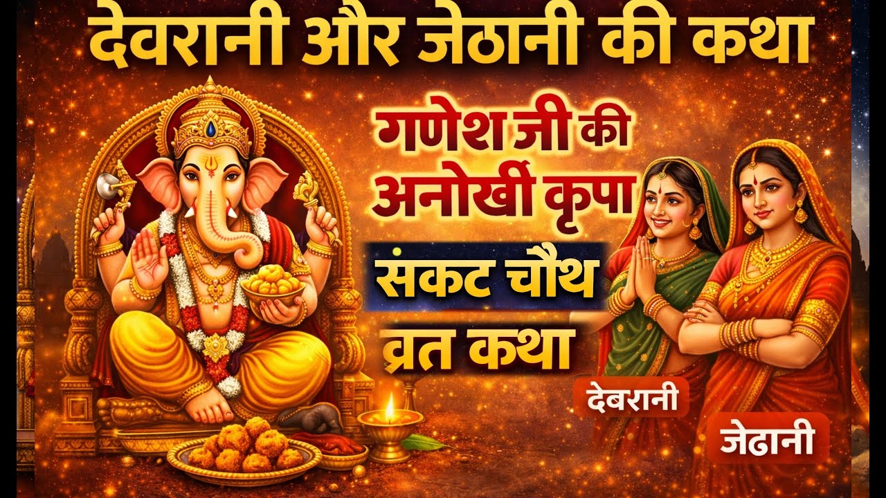 संकट चौथ व्रत कथा | सकट माता की महिमा | संतान सुख और गणेश कृपा की पावन कथा ।