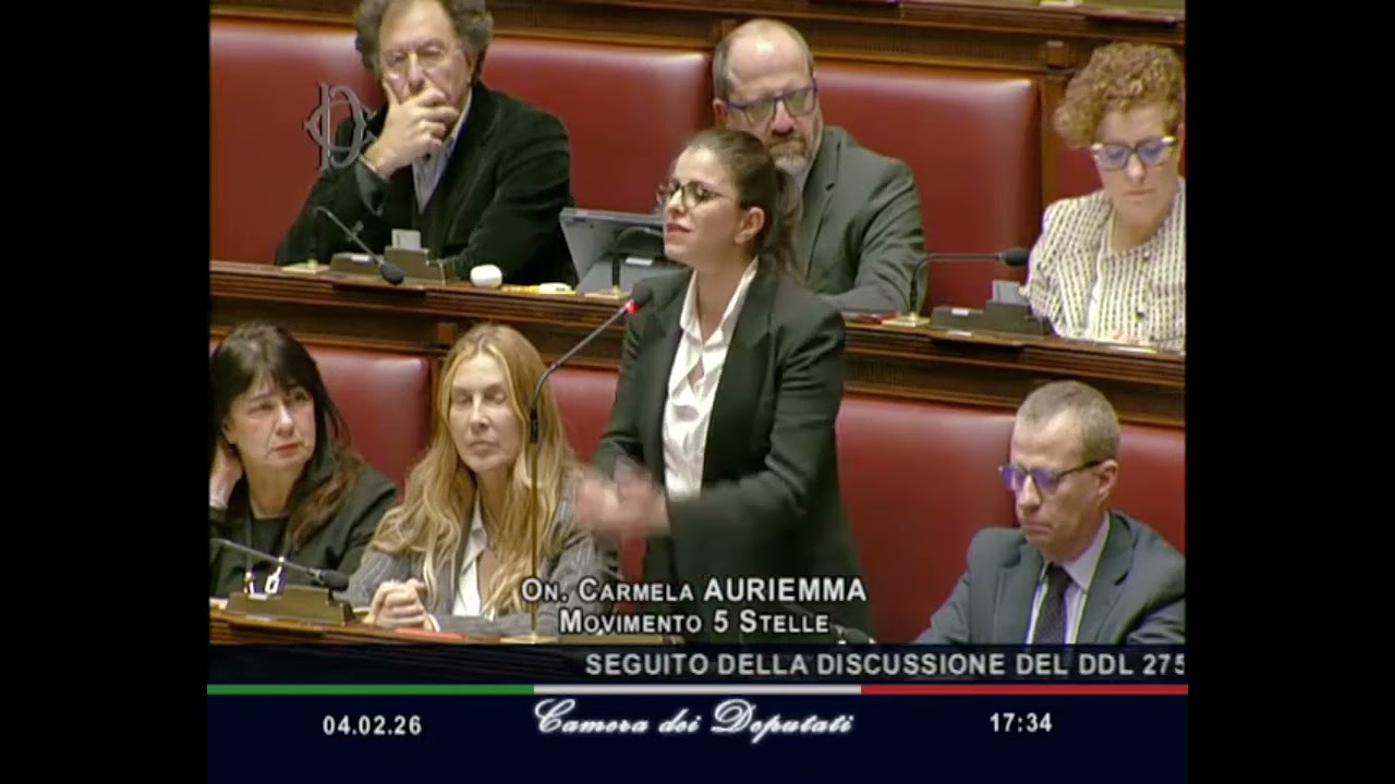 Carmela Auriemma   M5S Camera   Dichiarazione di voto in Aula 04/02/2026