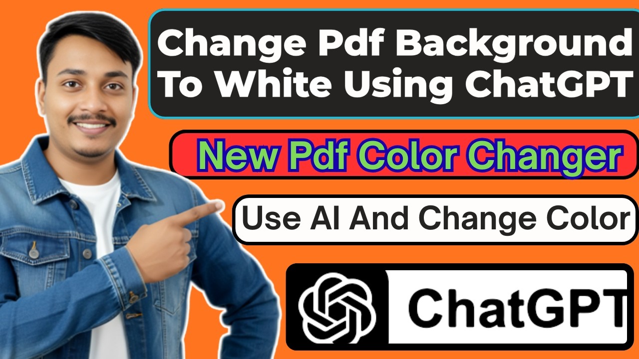 Pdf Background Color Change To White Using AI In Mobile || Pdf Background Color Change Online