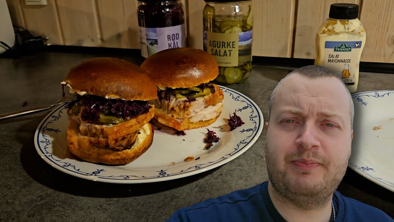 Laver flæskestegs sandwich