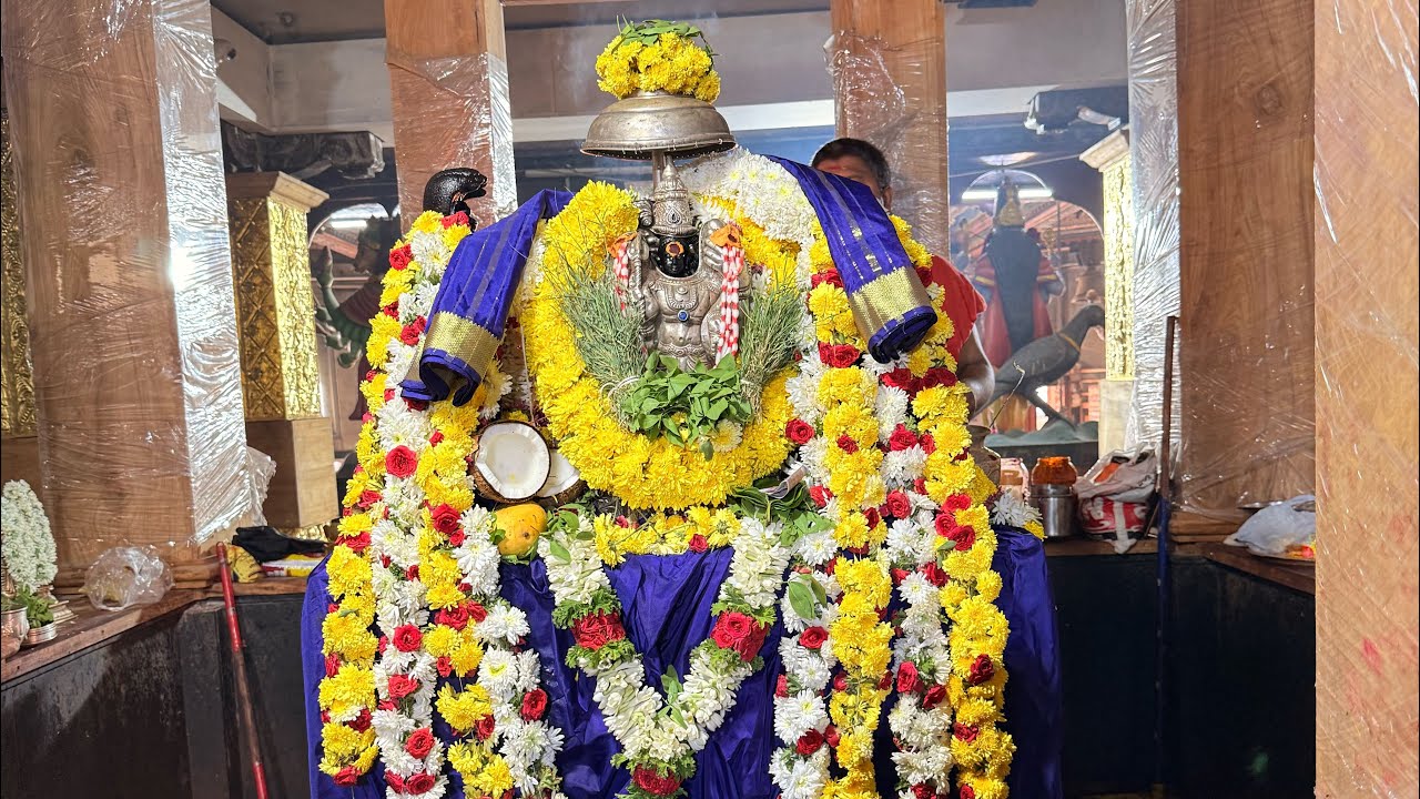Pavagada Shani Mahatma temple, Sarva Seva, Panchamrutha abhishekam, Thaila abhishekam
