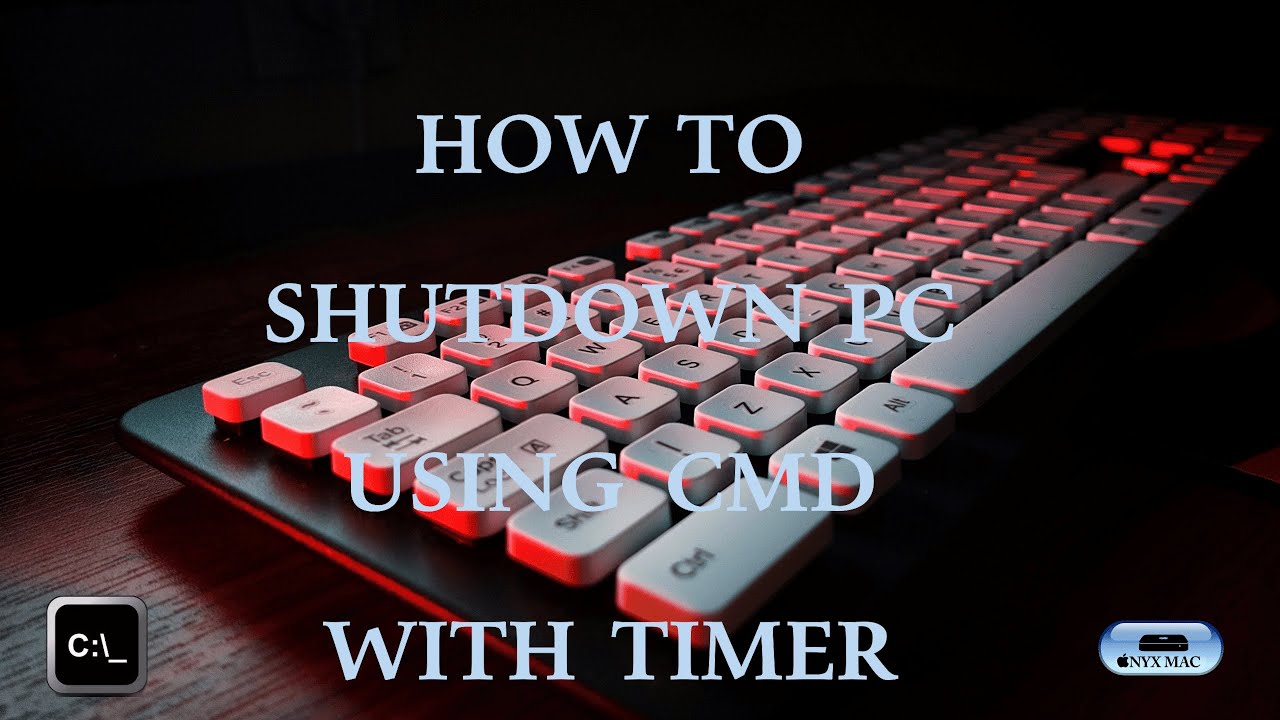 How to shutdown PC using command prompt with timer
