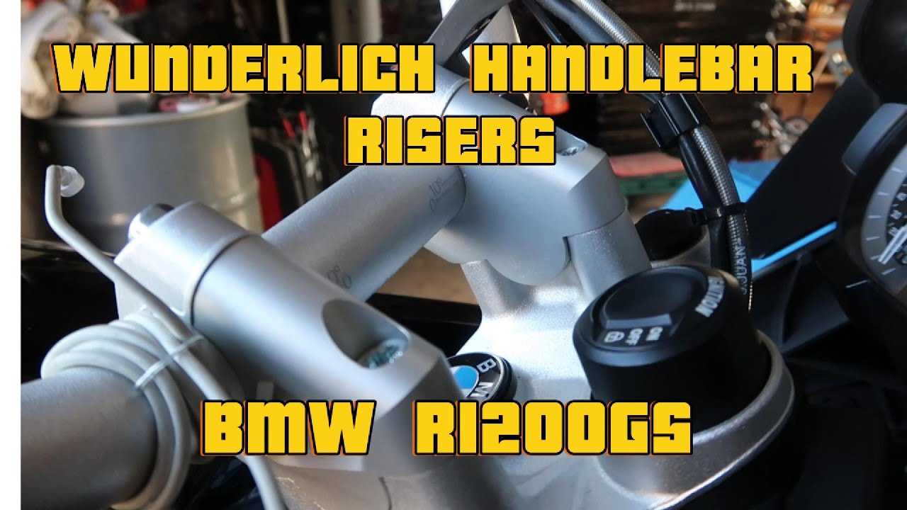 Installing Wunderlich Handlebar Risers on my BMW R1200GS