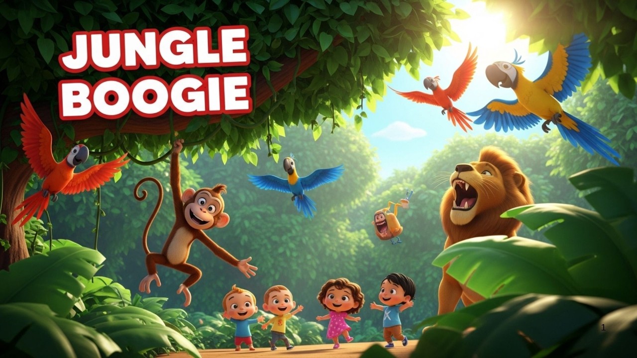 Jungle Boogie 🐒 | Fun Action Song for Kids | Dance & Clap Along Nursery Rhyme | Kiddy Melody