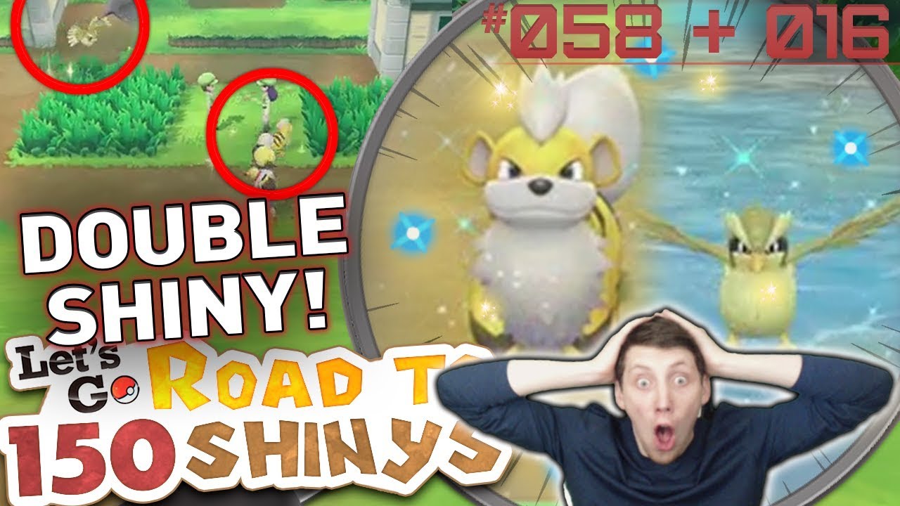 OMG! MY 2ND INSANE DOUBLE SHINY REACTION! • Pokémon Let's Go Pikachu & Eevee SHINY
