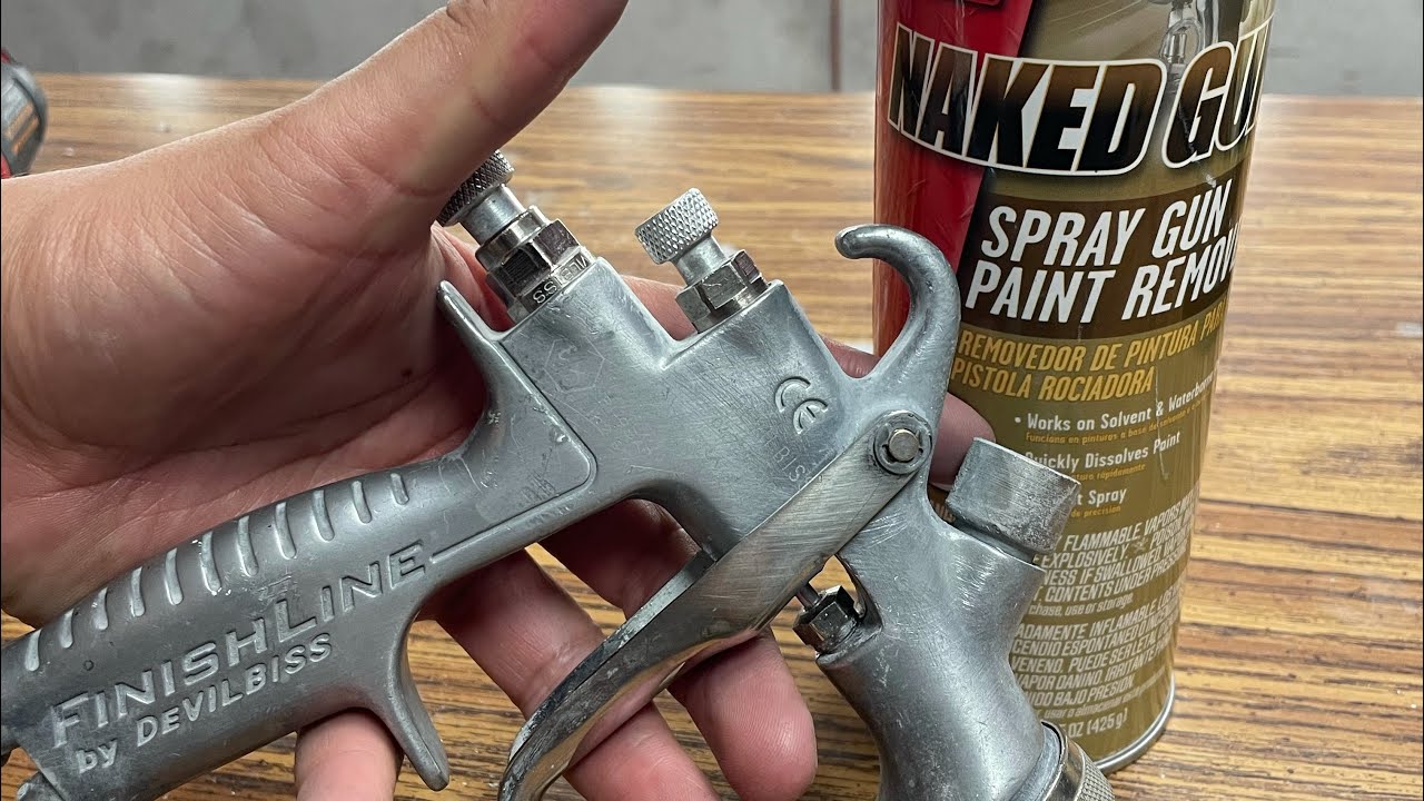 CLEANING A SPRAYGUN!!! With KLEAN STRIP NAKED GUN PAINT REMOVER
