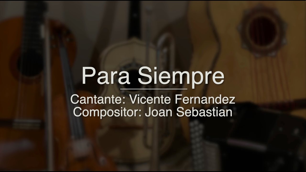 Para Siempre - Puro Mariachi Karaoke - Vicente Fernandez, Joan Sebastian