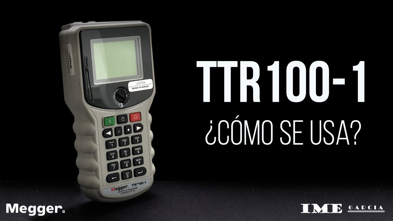 Prueba con TTR100-1 marca Megger