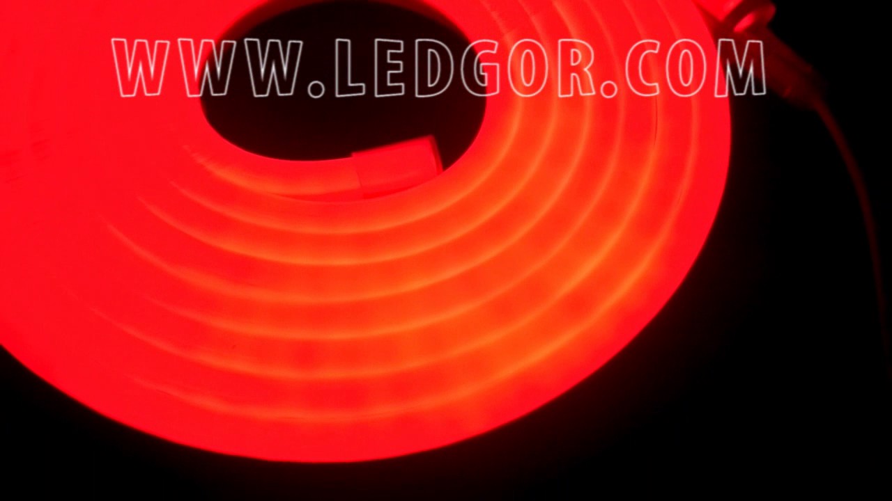 12v coloured jacket mini led flex neon with end cap & bracket channel for neon letter | Ledgor
