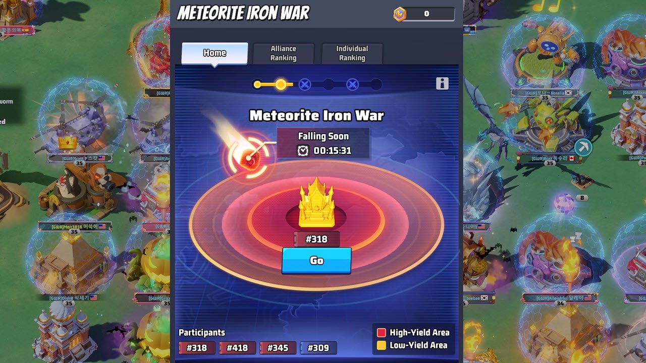 LastWar Survival - Meteor War round 1 #309 #318 #345 #418