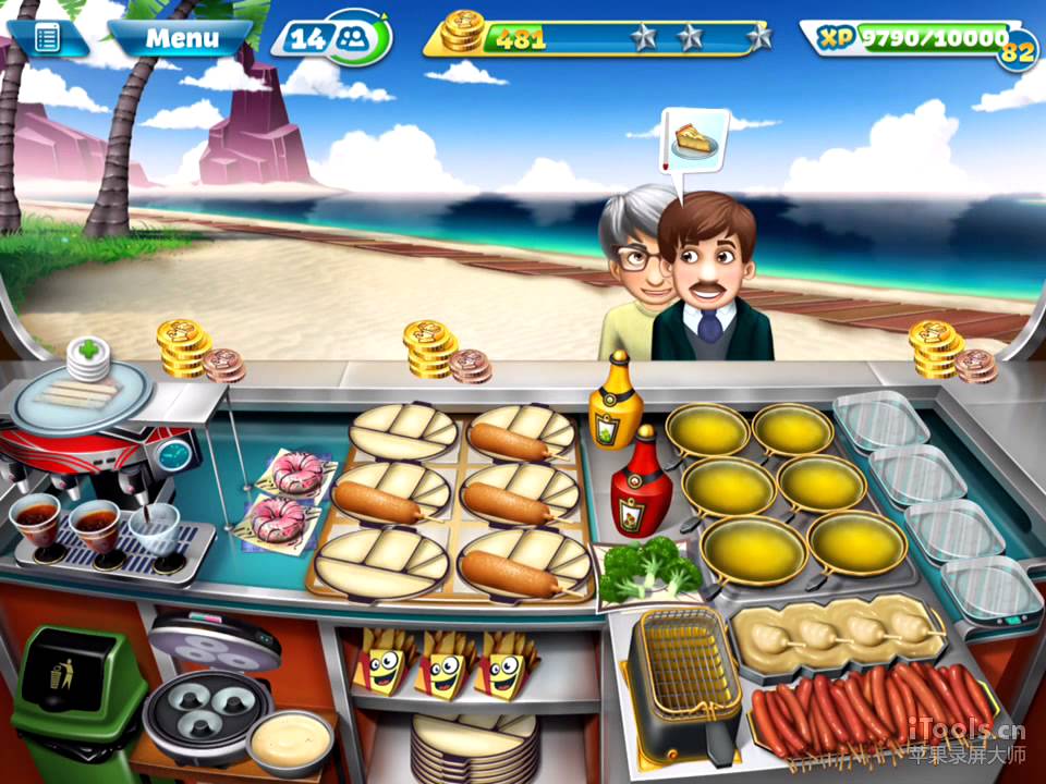 【Cooking Fever】: 🌭Corn Dog Van : Level 40 (3 Stars⭐️⭐️⭐️)