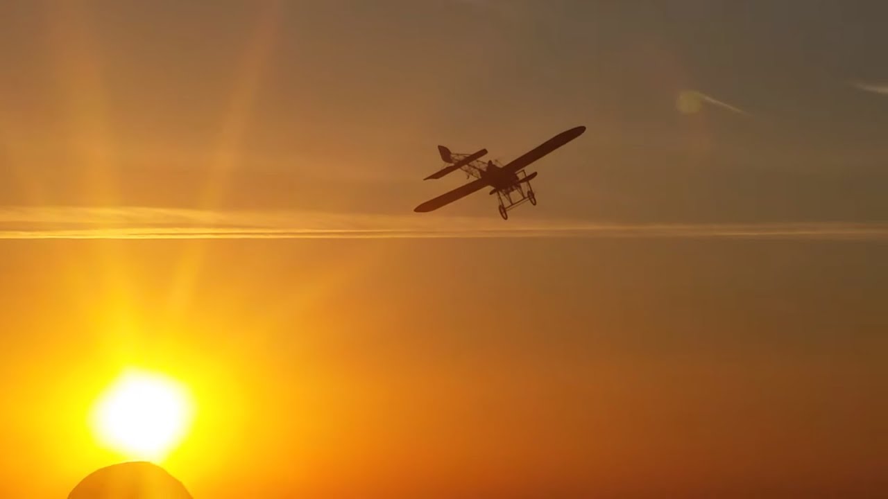 Bleriot XI Sunset Flight at Oldtimertreffen Hahnweide 2016