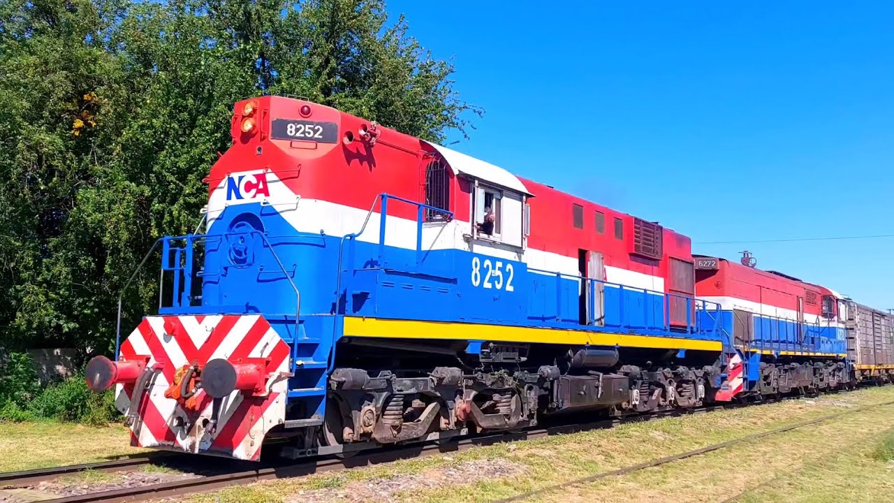 [4K] Tren cargado de NCA con destino a Rosario pasando por Marcos Juárez!!!!!!