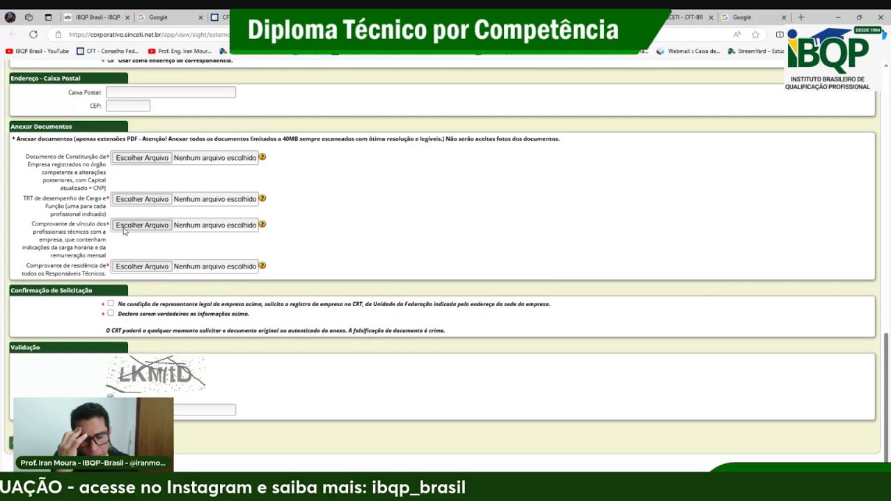 COMO REGISTRAR MINHA EMPRESA NO CFT | IBQP-BRASIL