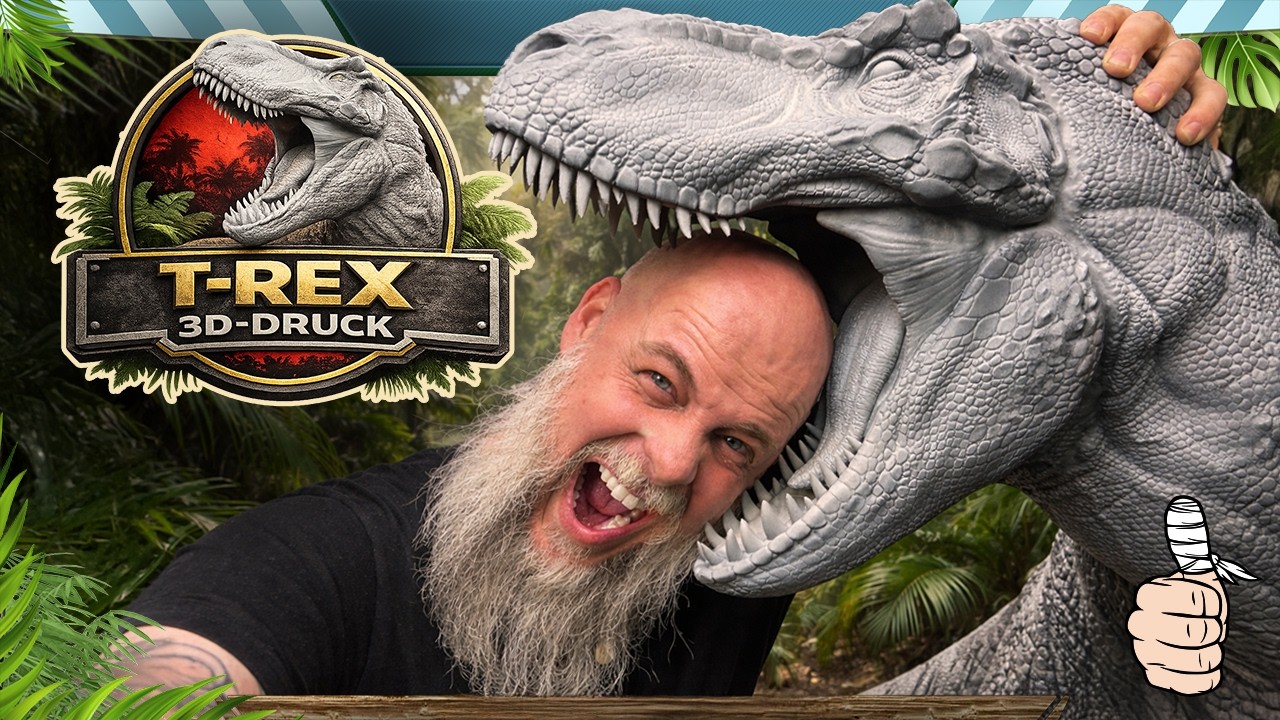 Drukuję gigantycznego T-Rexa 🦖 &ndash; i ratuję go dzięki tej sztuczce!