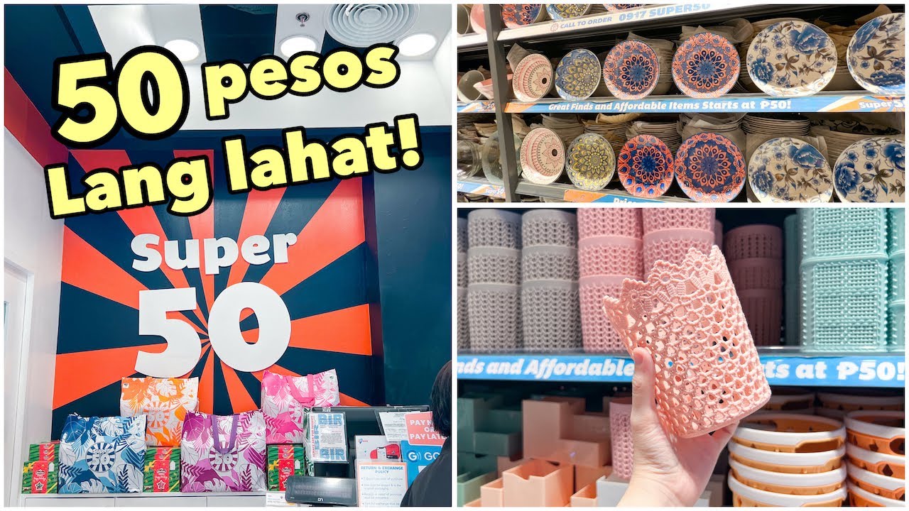 50 PESOS LANG LAHAT NG ITEMS! (Organizers, Kitchenware, Glassware & more) | 2022 | Mae W.