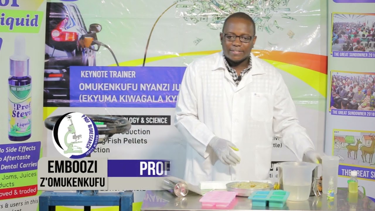 MAKING BATHING HERBAL  SOAP IN THE GREAT SUNDOWNER  8 WITH OMUKENKUFU NYANZI JULIUS