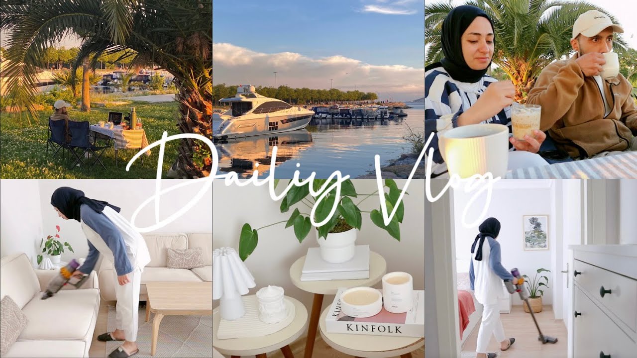 95| Günlük Vlog 🪭 Detaylı Salon Temizliği 🫧 Haftaonu pikniği 🧺Hamburger Günü 🍔 Cilt Bakım Rutini 🎀