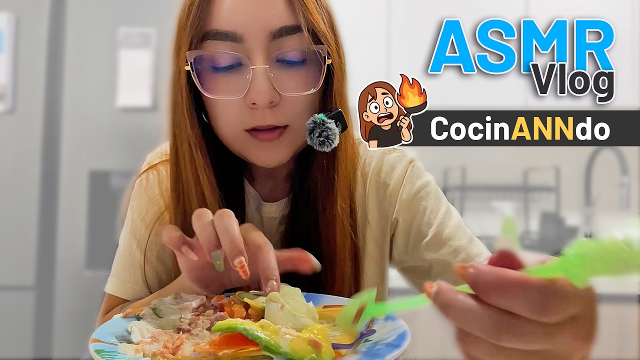 ASMR vlog COCINANDO sushi de pepino  - Ann Vargas