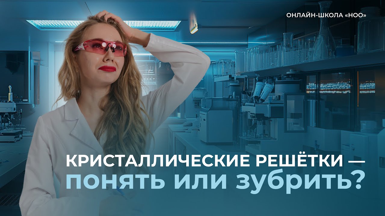 КРИСТАЛЛИЧЕСКИЕ РЕШЕТКИ ДЛЯ ОГЭ ПО ХИМИИ 2026 | НОО