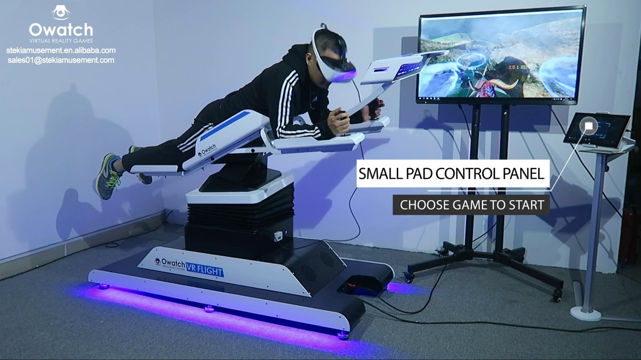 Owatch 2018 Virtual Reality (VR) Flight Simulator, 9d VR flying Machine