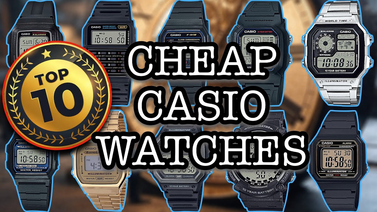 Top 10 CHEAP Casio Watches - 10 Budget Friendly Watches Live Comparison! #live #comparison #casio