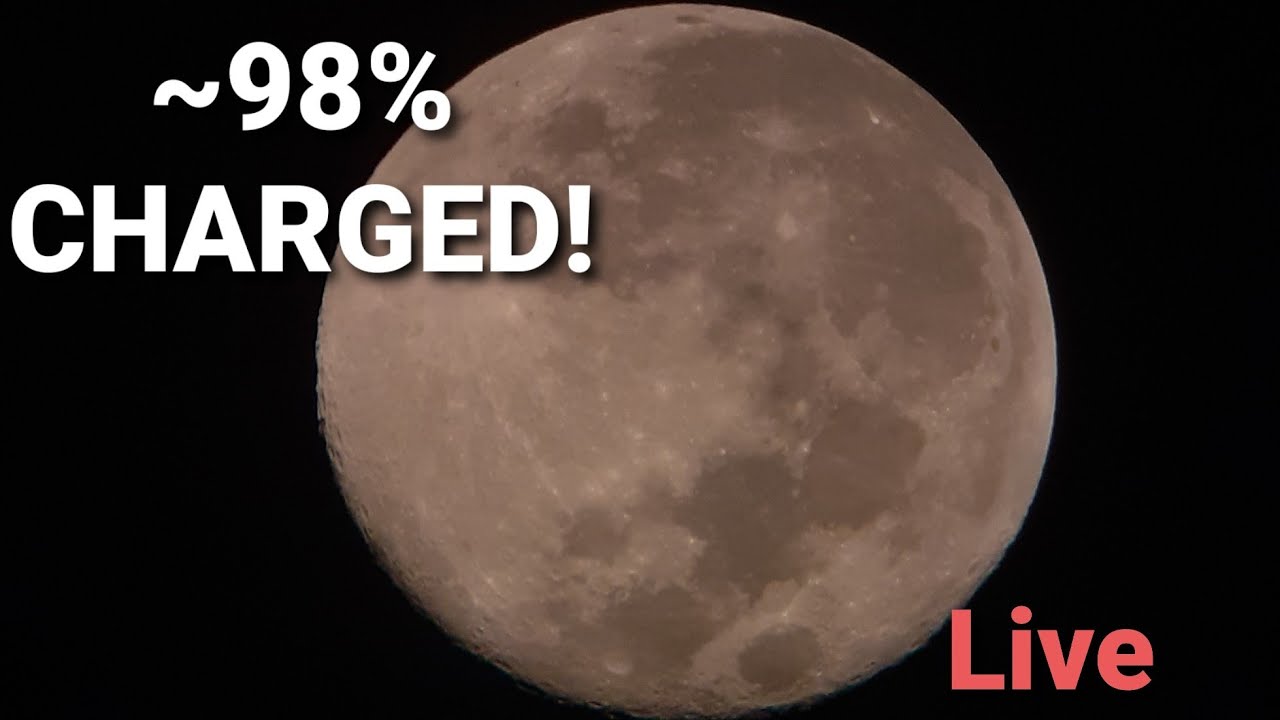 🔴Live: ~98% Moon – Waning Gibbous Phase Through Newtonian Reflector Telescope (4 Jan 2026)