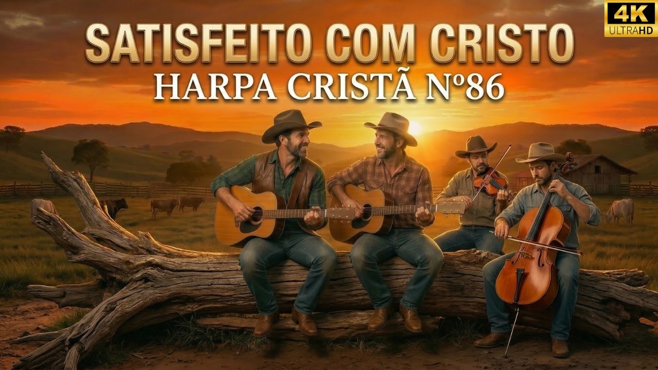 SATISFEITO COM CRISTO - Harpa Cristã Nº 86 (Hino Antigo com Violão e Cordas)