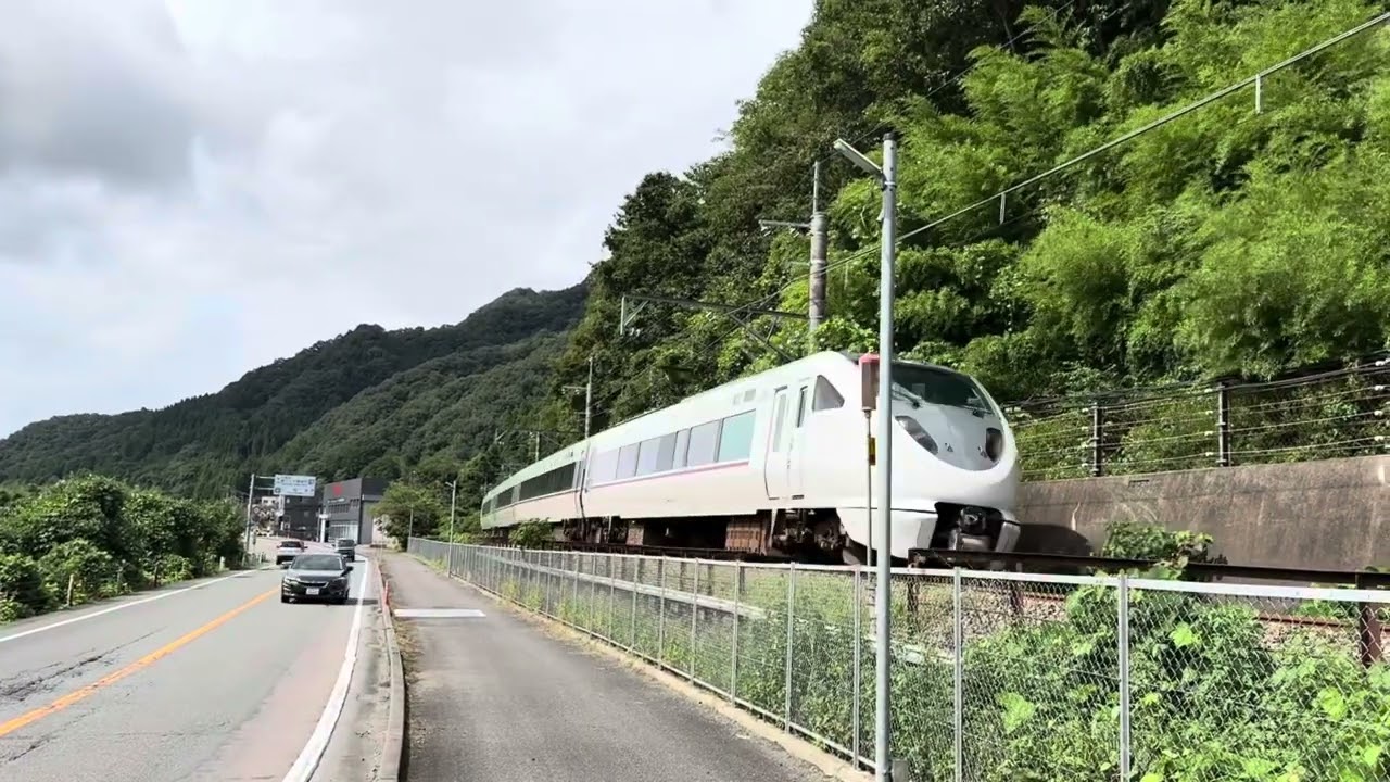 JR西日本山陰本線289系[特急]こうのとり1号通過(八鹿駅北)