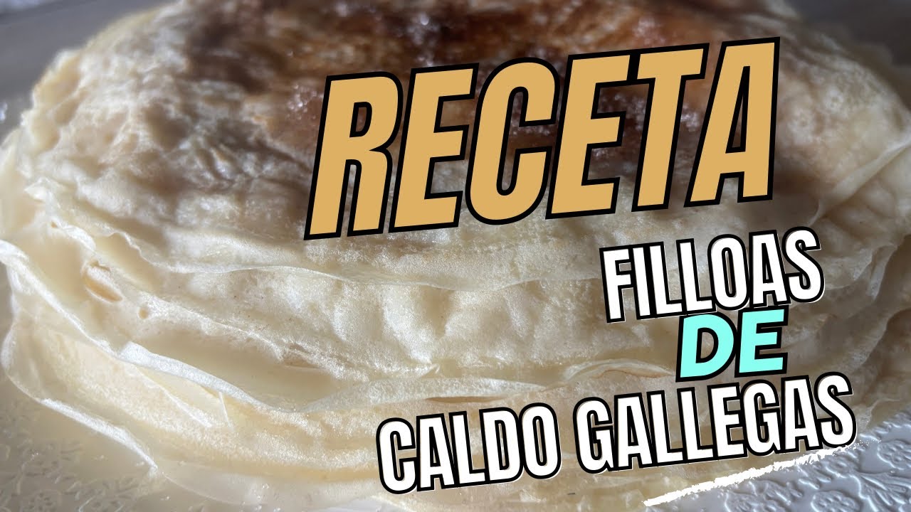 Las filloas de caldo, receta tradicional Gallega 🥞