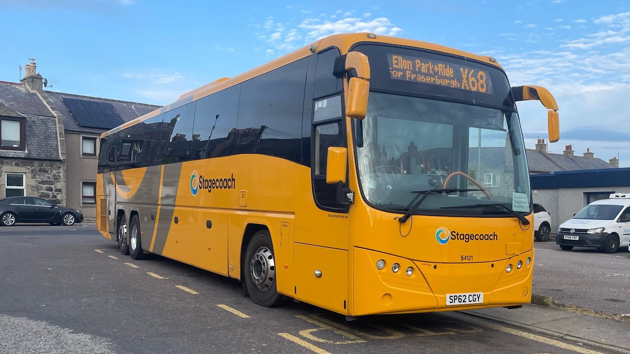 *On Loan to Stagecoach Bluebird* 54121, Volvo B13RT Plaxton Panther 2, X68