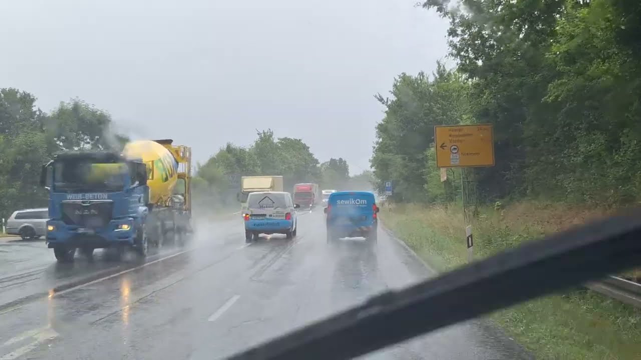 Fahrt von Blomberg im Kreis Lippe  nach Brakel im Kreis Höxter in Nordrhein-Westfalen