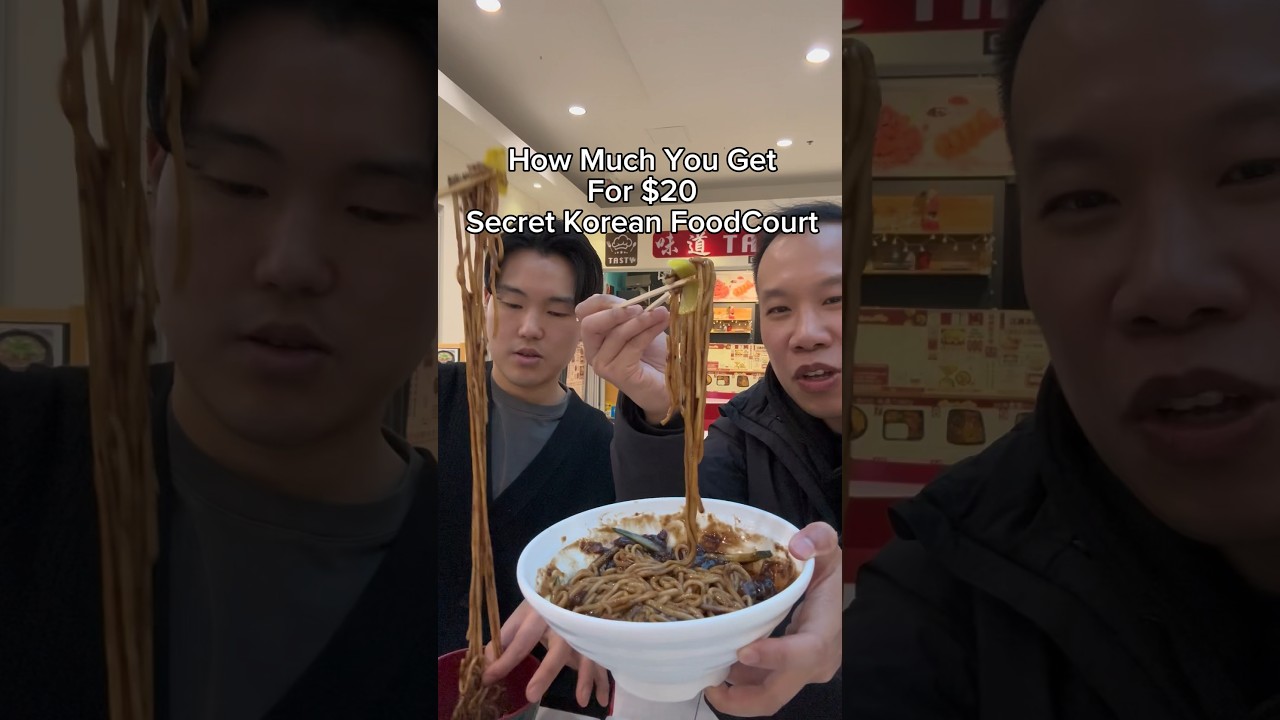 How Much $20 Gets You In Toronto Korean Food Court @jamesbok