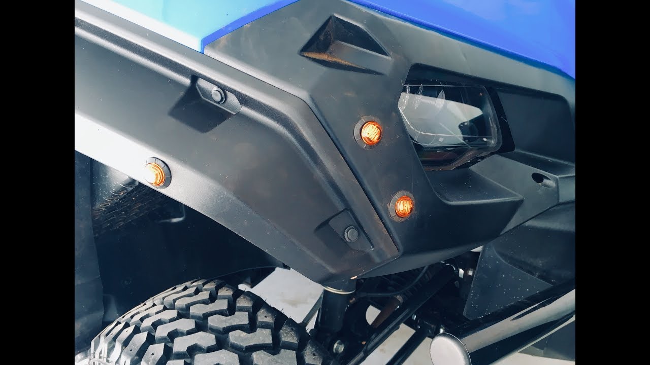 Установка комплекта поворотников XTC на Honda Pioneer 1000