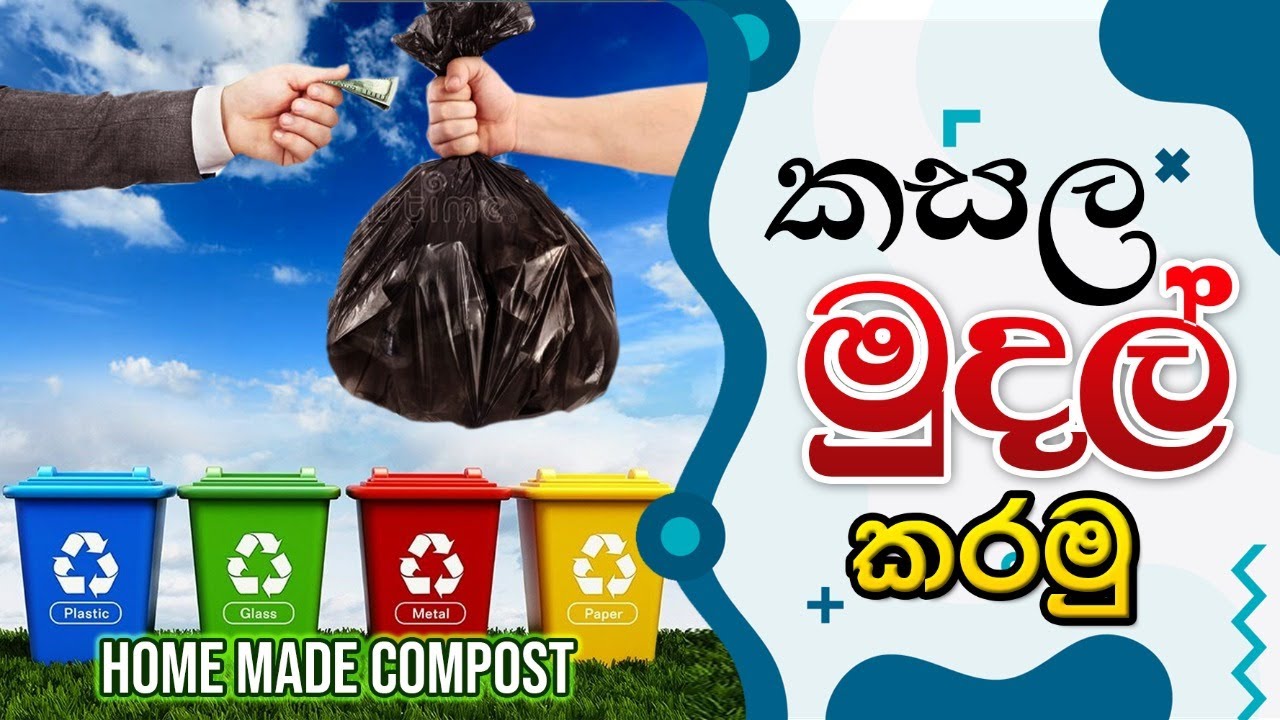 Home made compost නිවසේ කසළ කොම්පෝස්ට් BST Saman,Biosystems Technology,Agriculture,solid wast