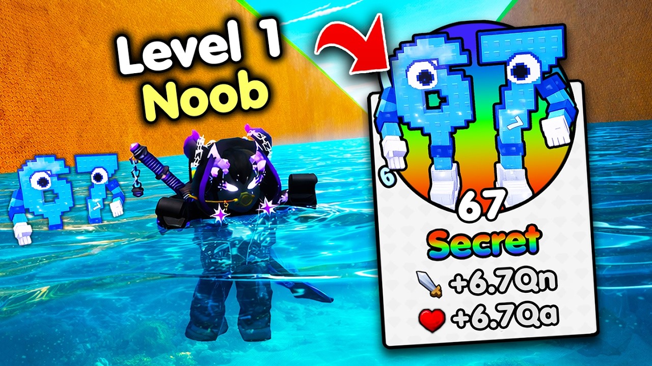 Starting Over as NOOB with OP SECRET in Dive For Brainrots! (Roblox)