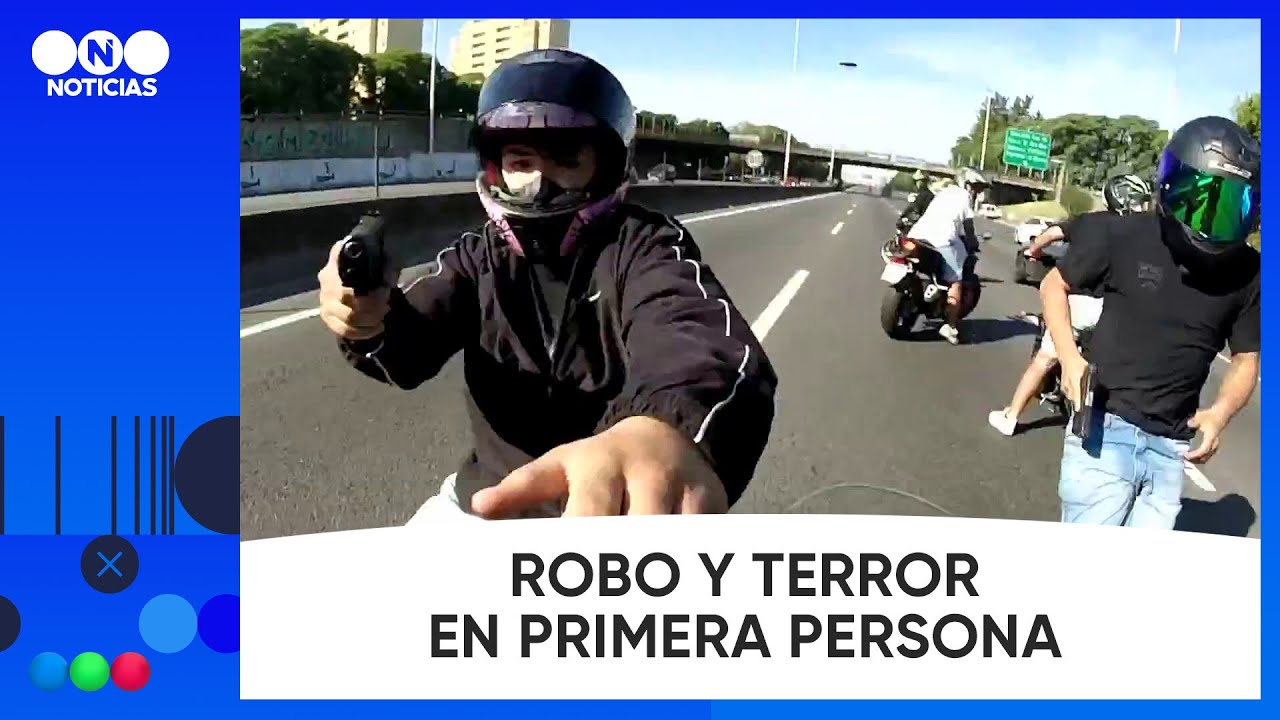 ROBO y TERROR en PRIMERA PERSONA en la autopista Ricchieri - Telefe Noticias