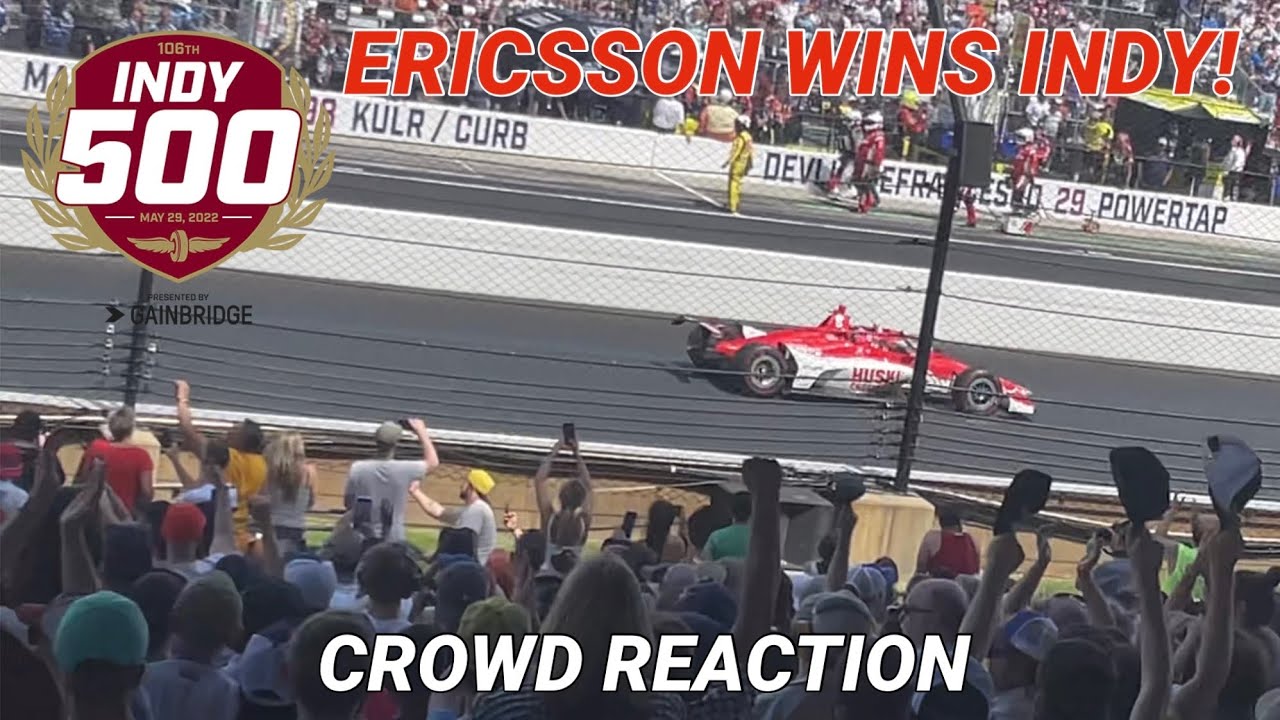 MARCUS ERICSSON WINS THE INDY 500: Crowd Reaction