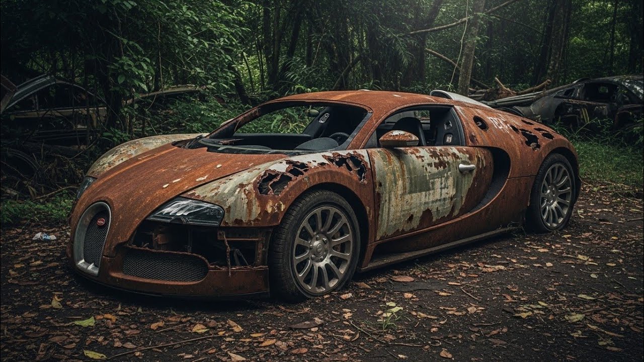 ASMR Car Restoration! Full Restoration of Bugatti Veyron 16.4 (2005) from Totally Disrepair to New 