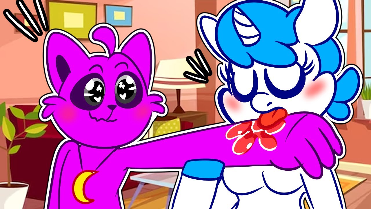 CRAFTYCORN MUERDE A CATNAP EN EL BRAZO! ¿DOGDAY ESTÁ CELOSO? Smiling Critters Poppy Playtime 3
